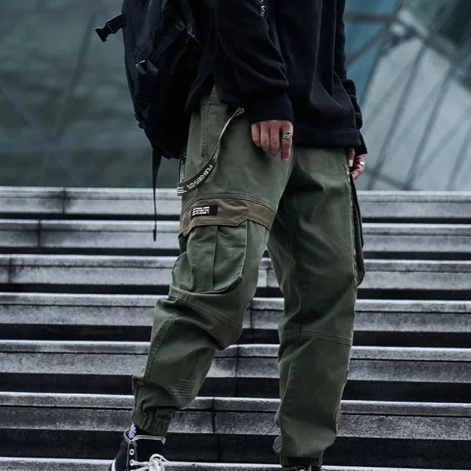 Techwear Urban Cargo Pants Dark Tiger