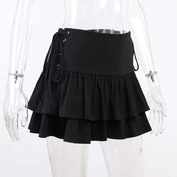 Gothic Lolita Lace Mini Skirt Dark Tiger