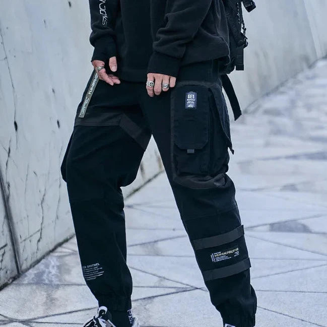 Techwear Urban Cargo Pants Dark Tiger