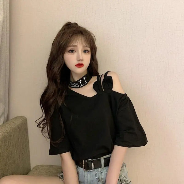 Dark Korean Loose T-Shirt Dark Tiger