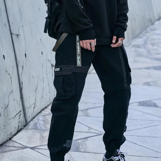 Techwear Urban Cargo Pants Dark Tiger