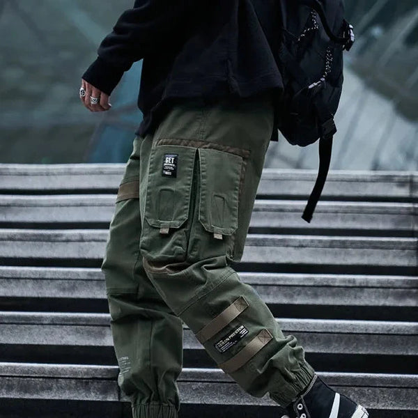 Techwear Urban Cargo Pants Dark Tiger