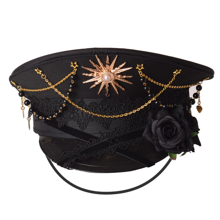 Gothic Lolita Steampunk Military Cap Dark Tiger