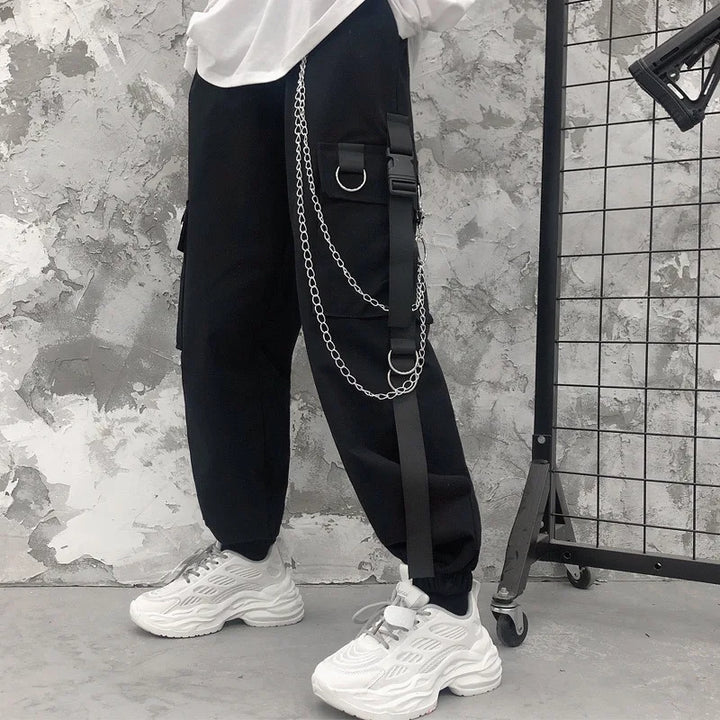 Harajuku Casual Cargo Joggers Dark Tiger