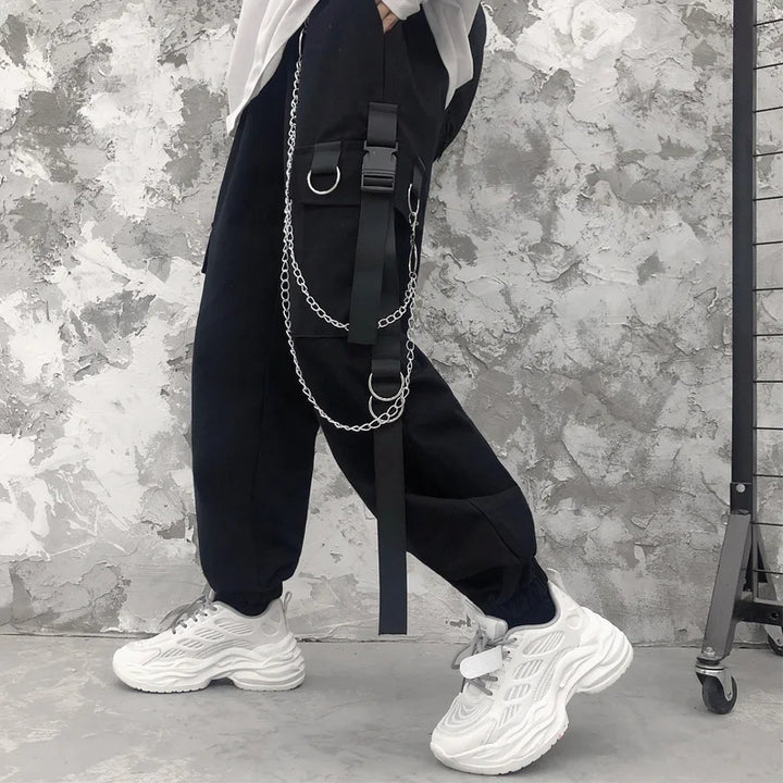 Harajuku Casual Cargo Joggers Dark Tiger