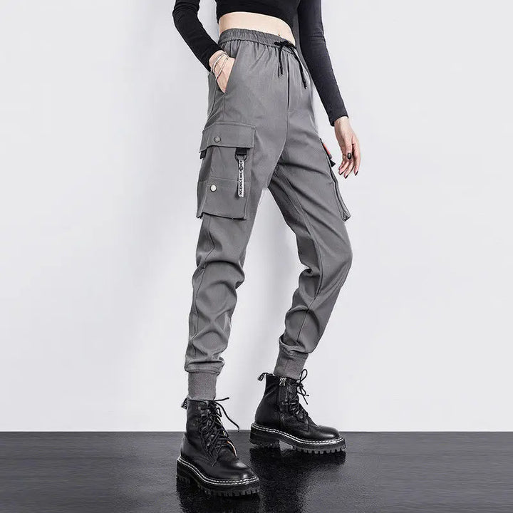 Cyberpunk Cargo Casual Joggers Dark Tiger