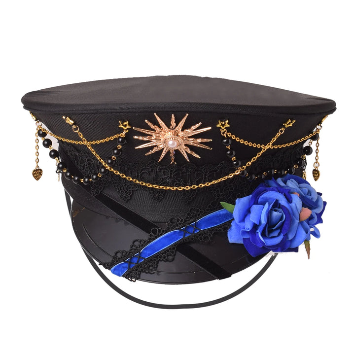 Gothic Lolita Steampunk Military Cap Dark Tiger