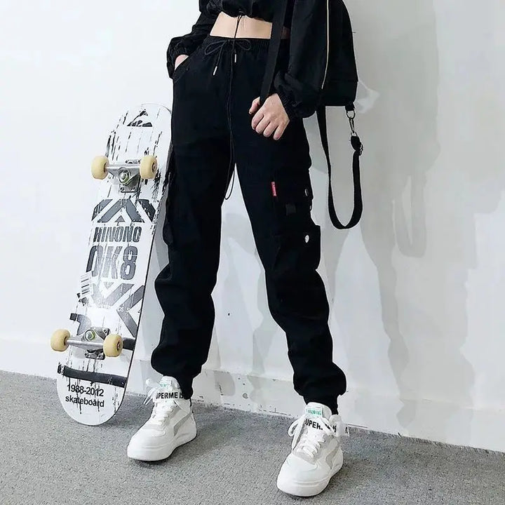 Cyberpunk Cargo Casual Joggers Dark Tiger