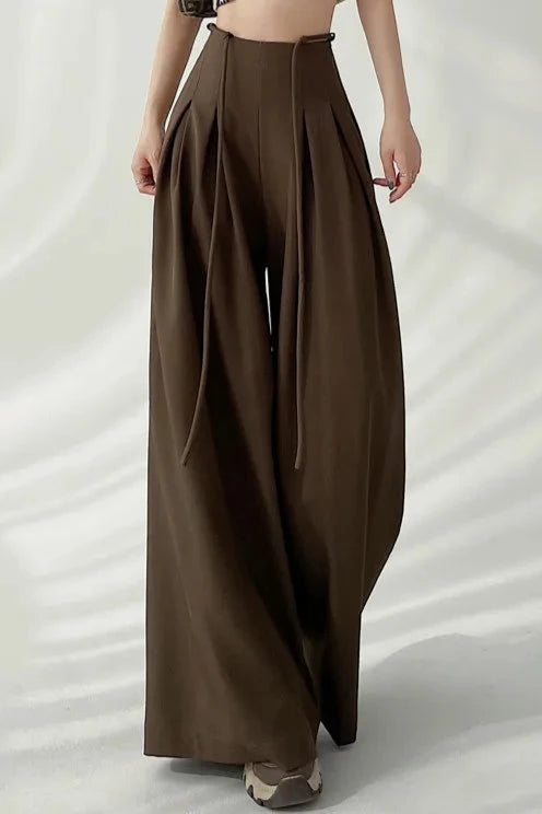 Korean Loose Wide Pants Dark Tiger