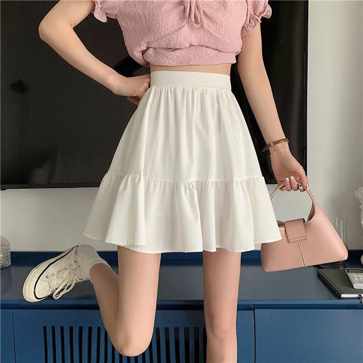 Korean Preppy Mini Skirt Dark Tiger