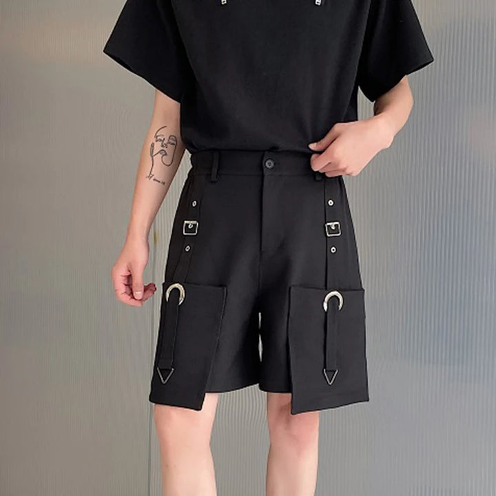 Dark Loose Cargo Shorts Dark Tiger