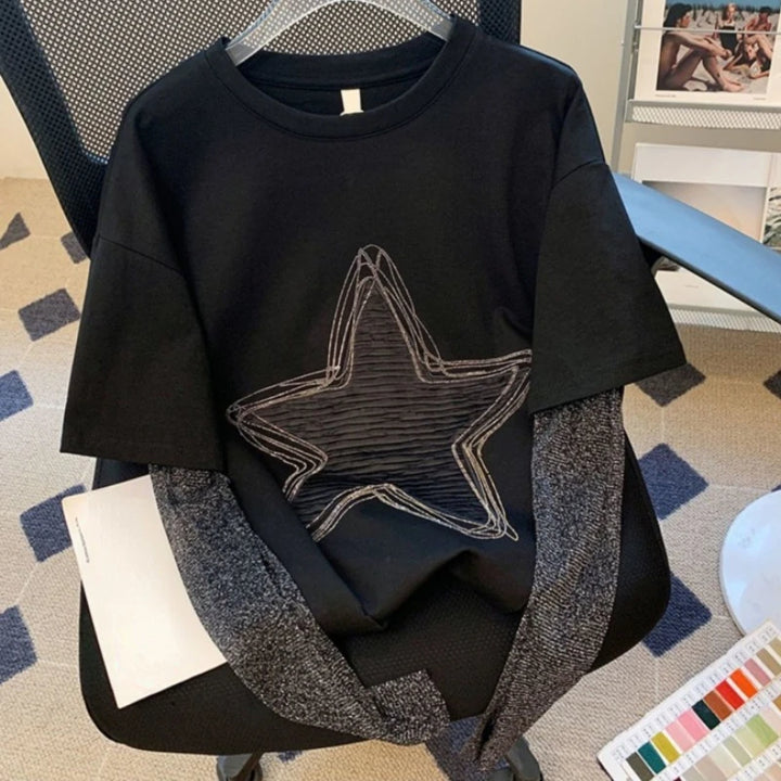 Harajuku 2-Piece Star T-Shirt Dark Tiger