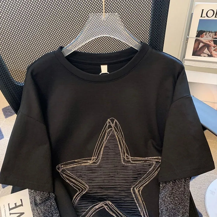 Harajuku 2-Piece Star T-Shirt Dark Tiger