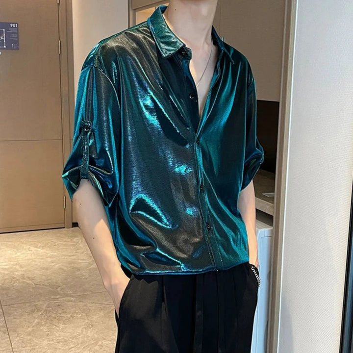 Korean 90s Style Shirt Dark Tiger