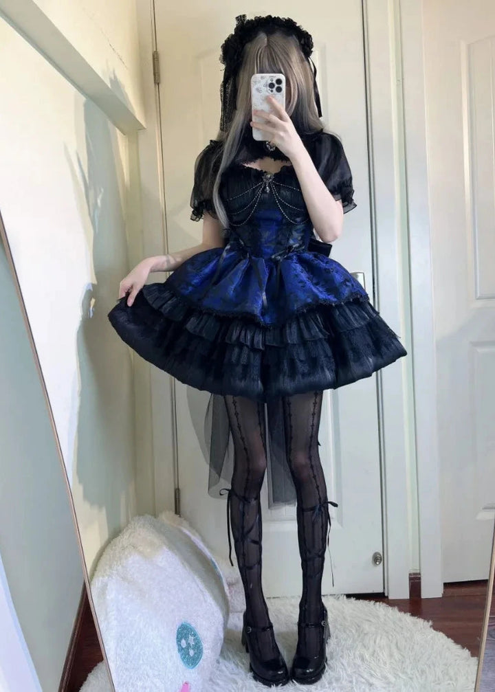 Japanese Victorian Gothic Dress Dark Tiger