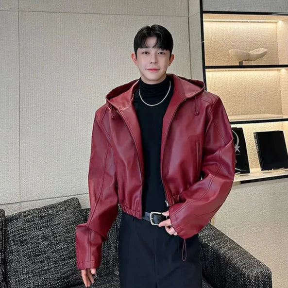 Korean Waterproof Leather Jacket Dark Tiger