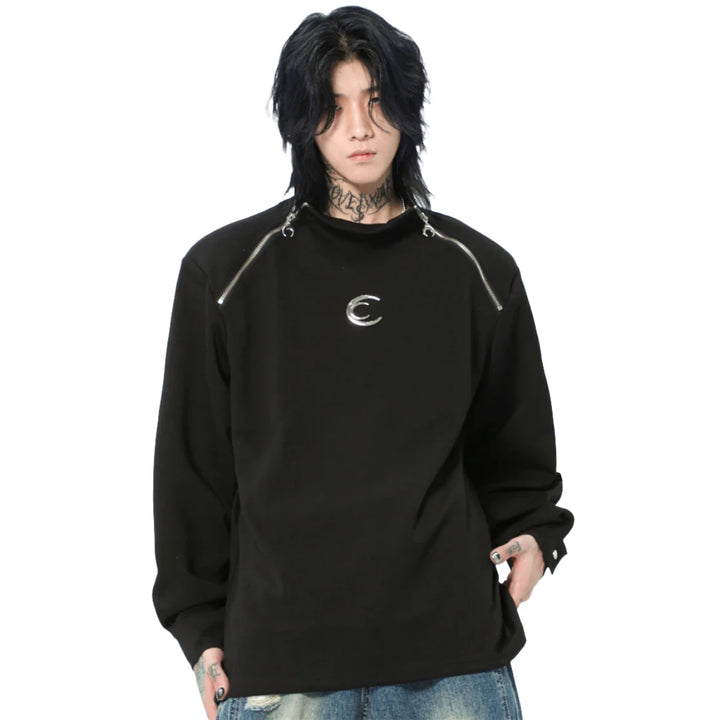 Korean Casual Loose Sweatshirt Dark Tiger