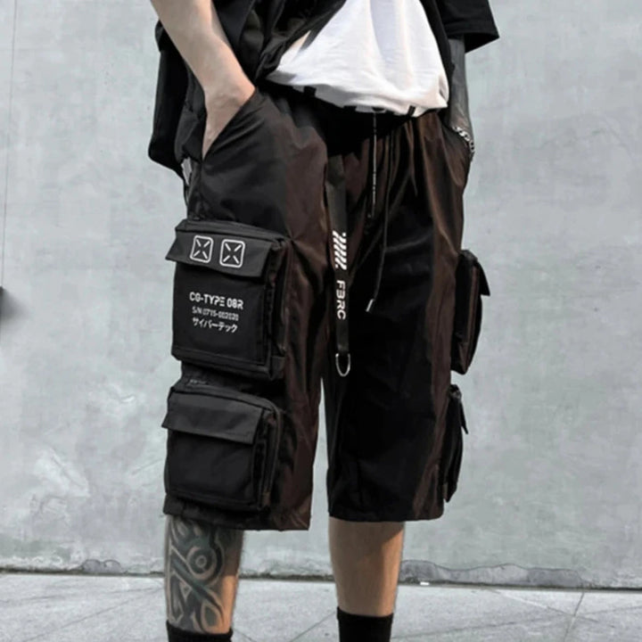 Dark Urban Cargo Shorts Dark Tiger