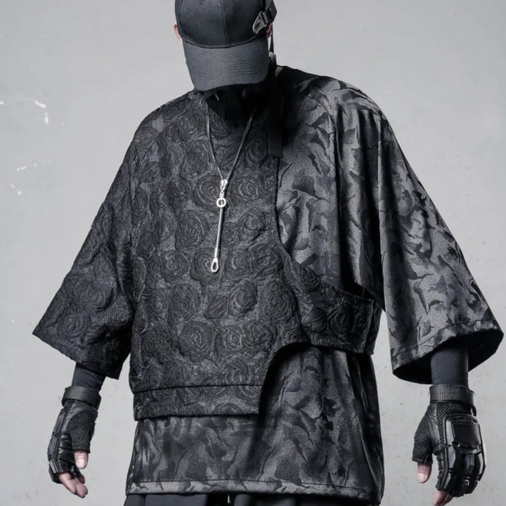 Dark Rose Loose Shirt Dark Tiger