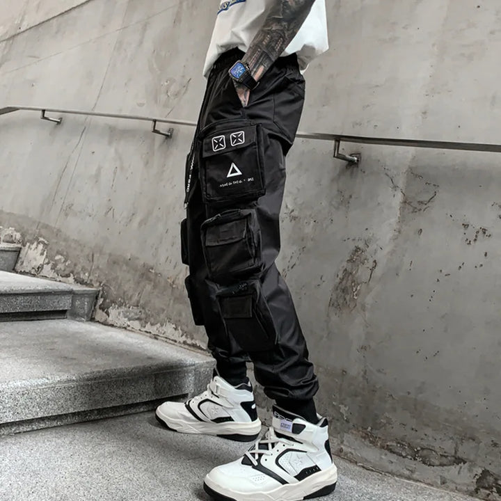 Techwear Urban Cargo Joggers Dark Tiger