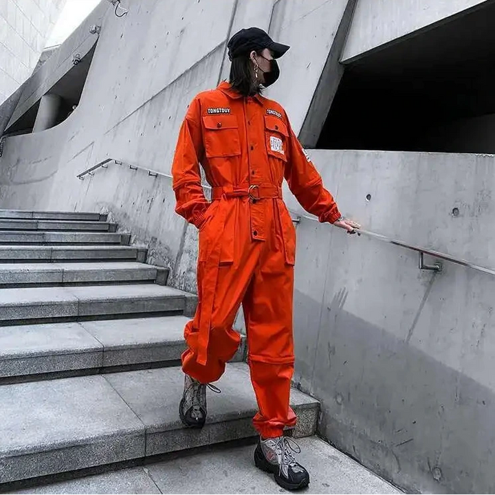 Uniform Style Detachable Jumpsuit Dark Tiger