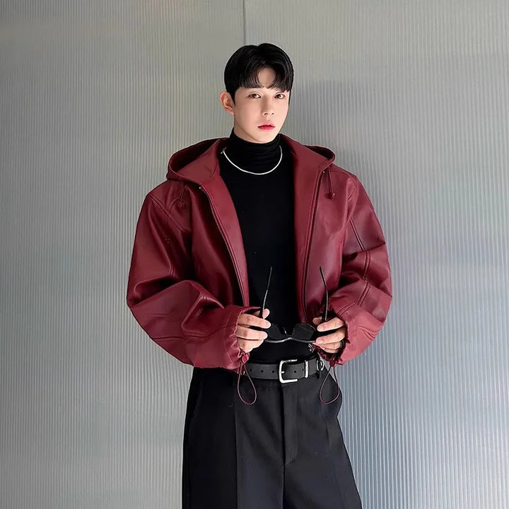 Korean Waterproof Leather Jacket Dark Tiger