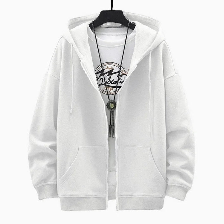 Dark Casual Zip Hoodie Dark Tiger