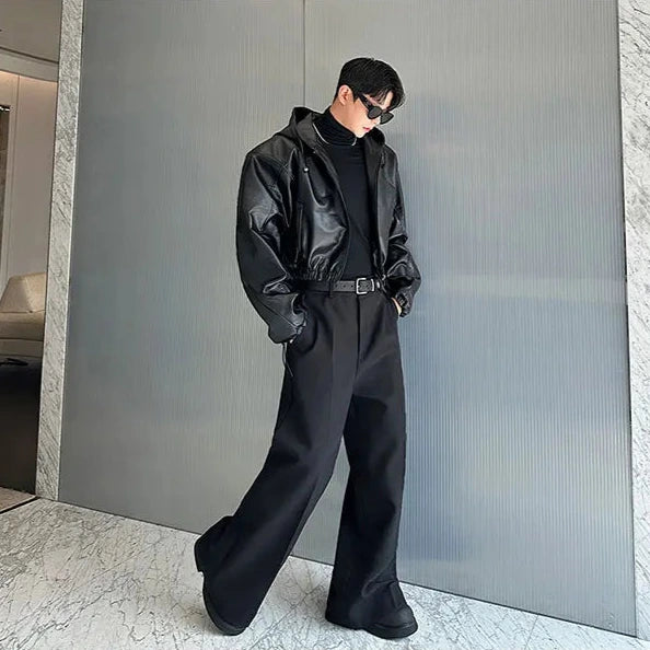 Korean Waterproof Leather Jacket Dark Tiger