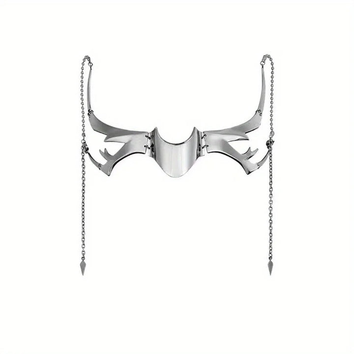 Y2K Gothic Metal Mask Dark Tiger