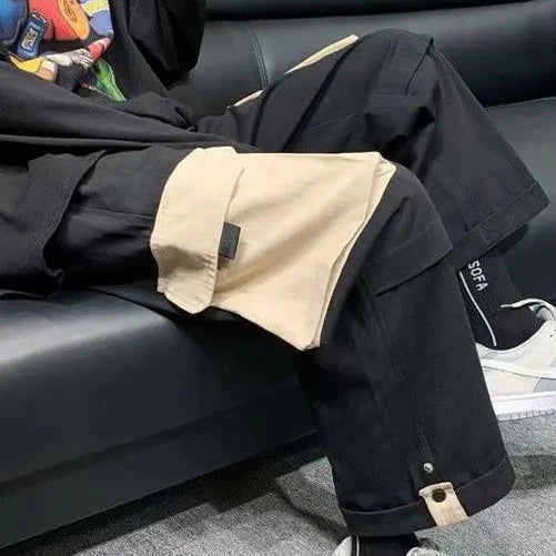 Casual Wide Baggy Pants Dark Tiger