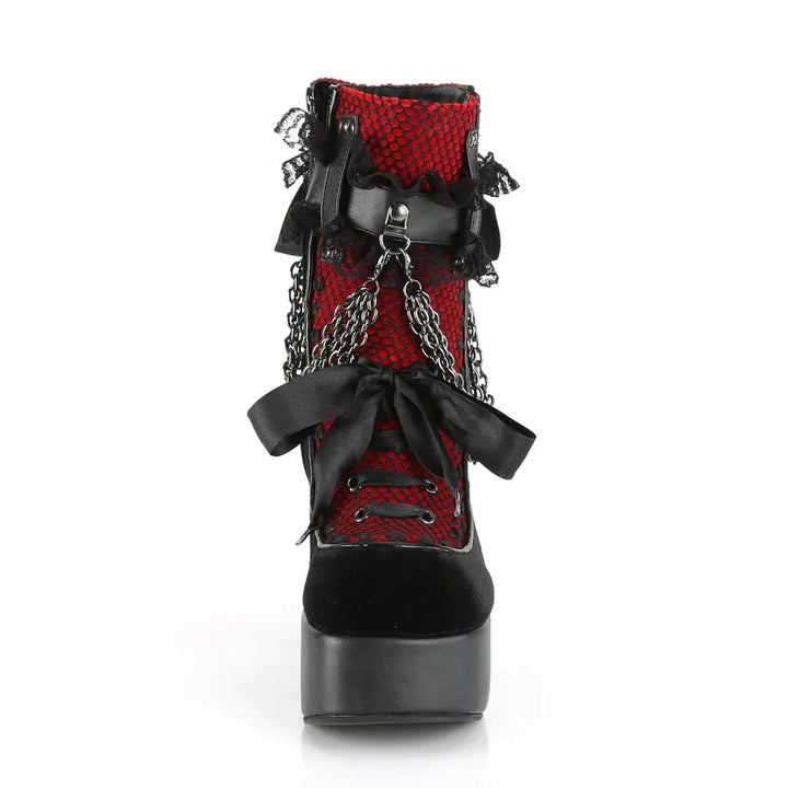 Retro Gothic Chain Boots Dark Tiger