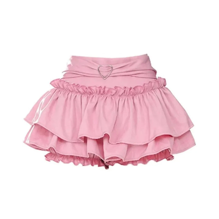 Pleated Lolita High Waist Mini Skirt Dark Tiger