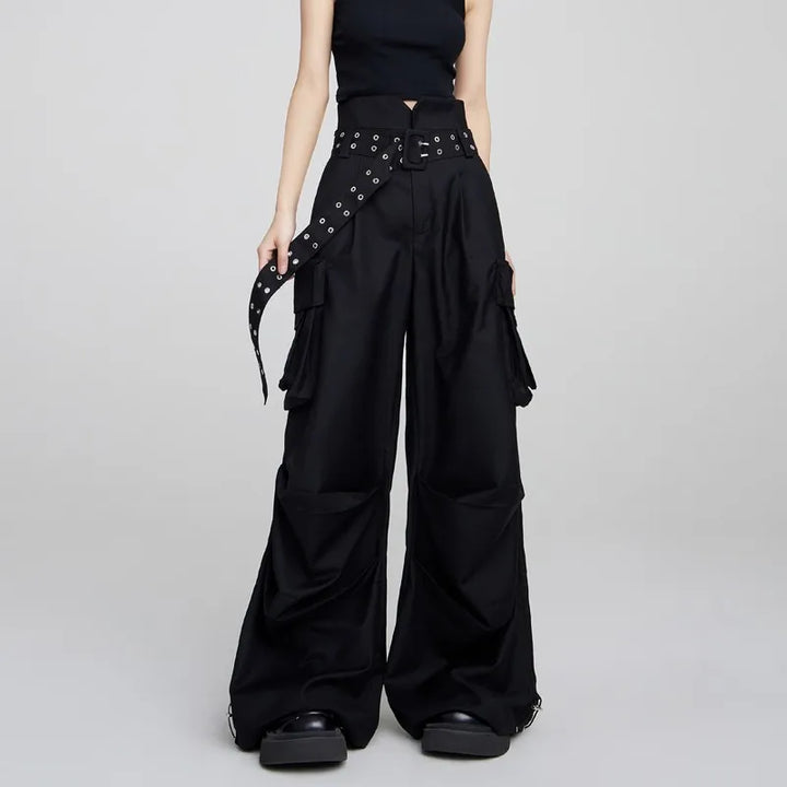 Y2K Casual Wide Pants Dark Tiger