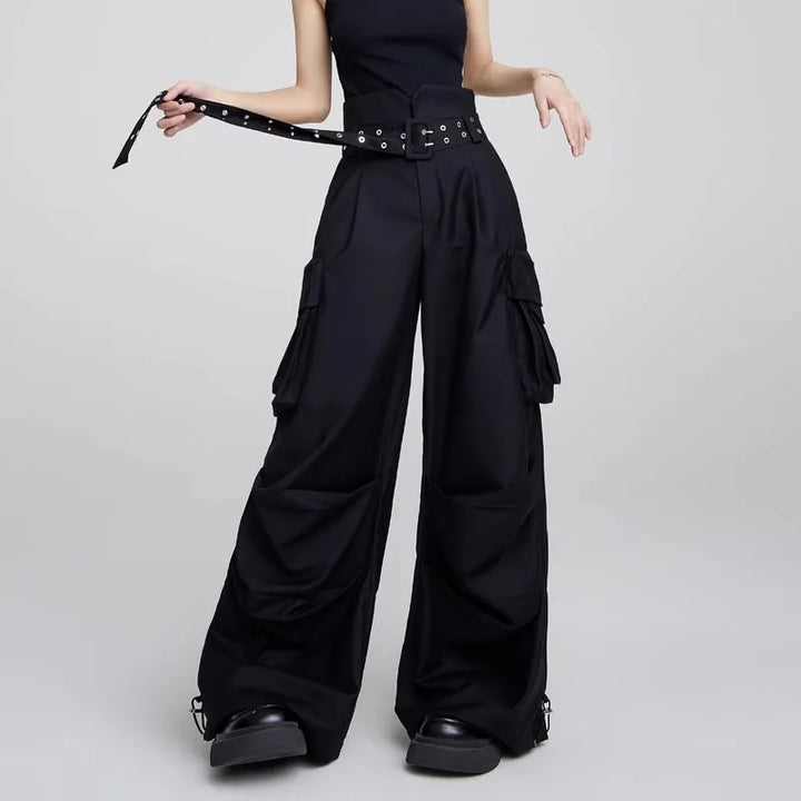 Y2K Casual Wide Pants Dark Tiger