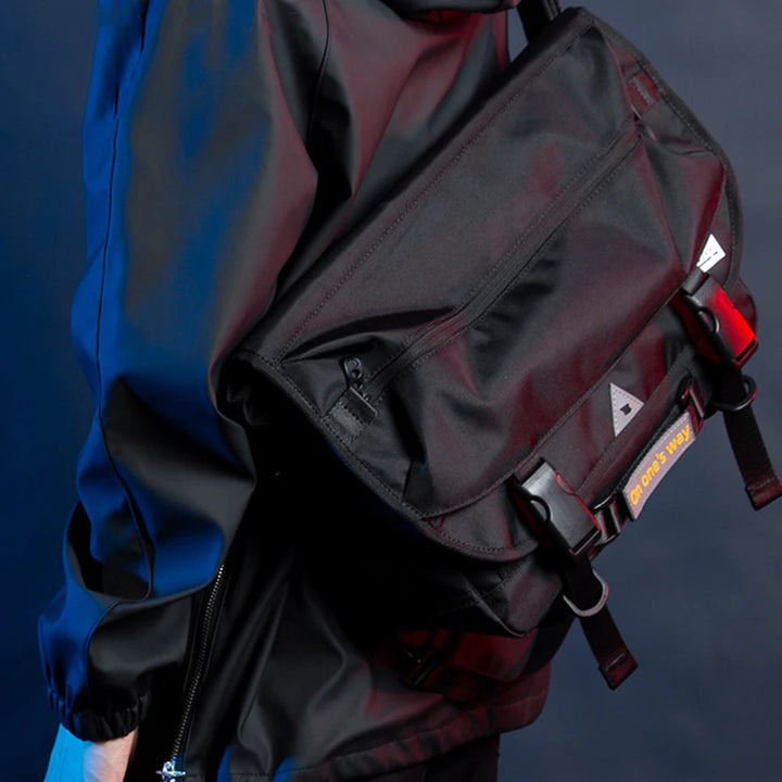 Techwear Waterproof Messenger Bag Dark Tiger