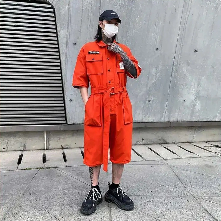 Uniform Style Detachable Jumpsuit Dark Tiger