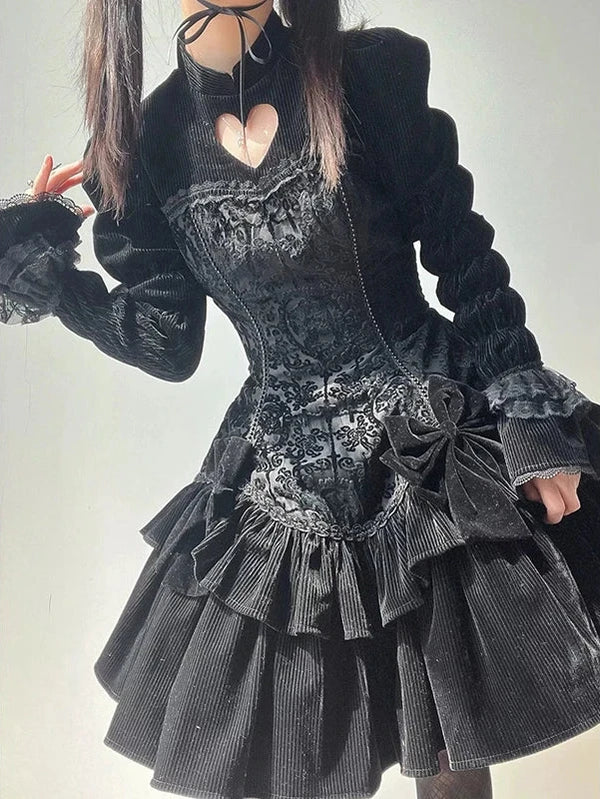 Short Gothic Lolita Dress Dark Tiger