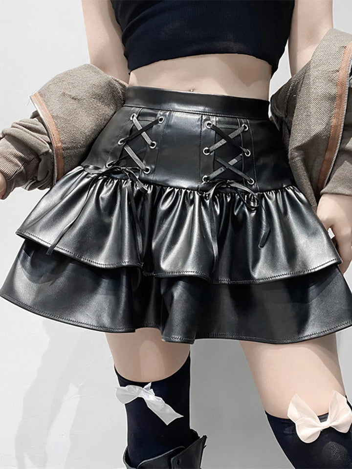 Gothic High Waist Skirt Dark Tiger