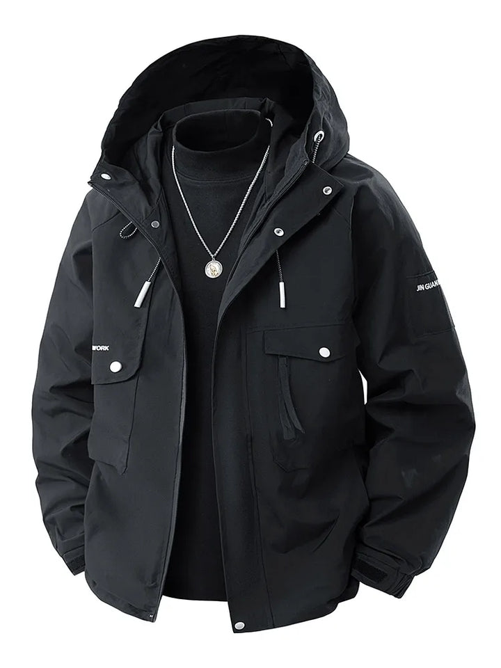 Korean Multi-Pocket Windbreaker Dark Tiger