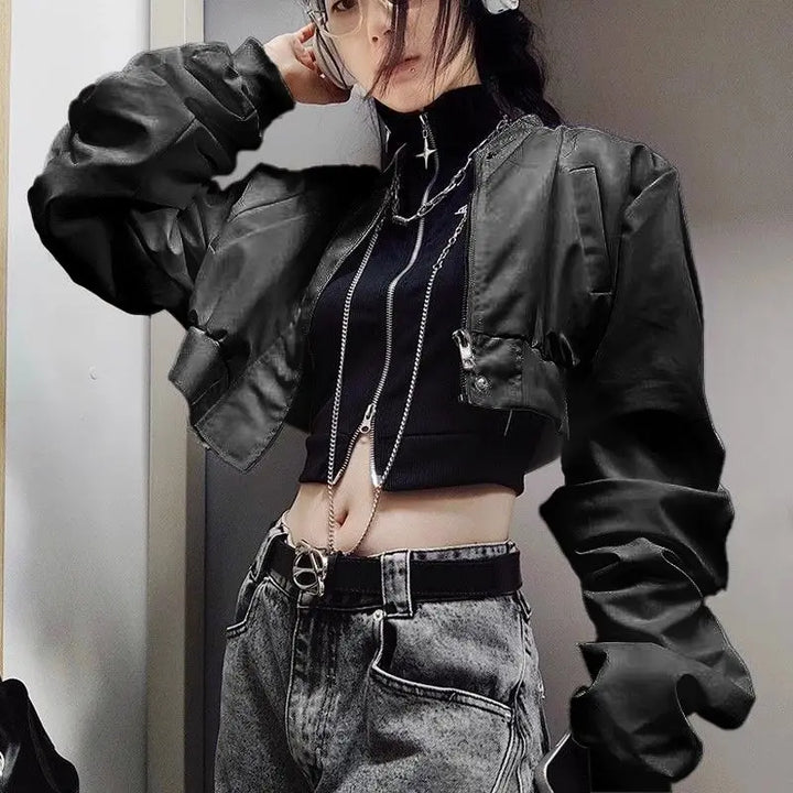 Dark Harajuku Outfit Set - Vest & Jacket Dark Tiger