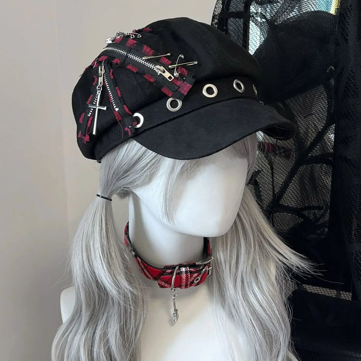 Y2K Gothic Lolita Hat Dark Tiger