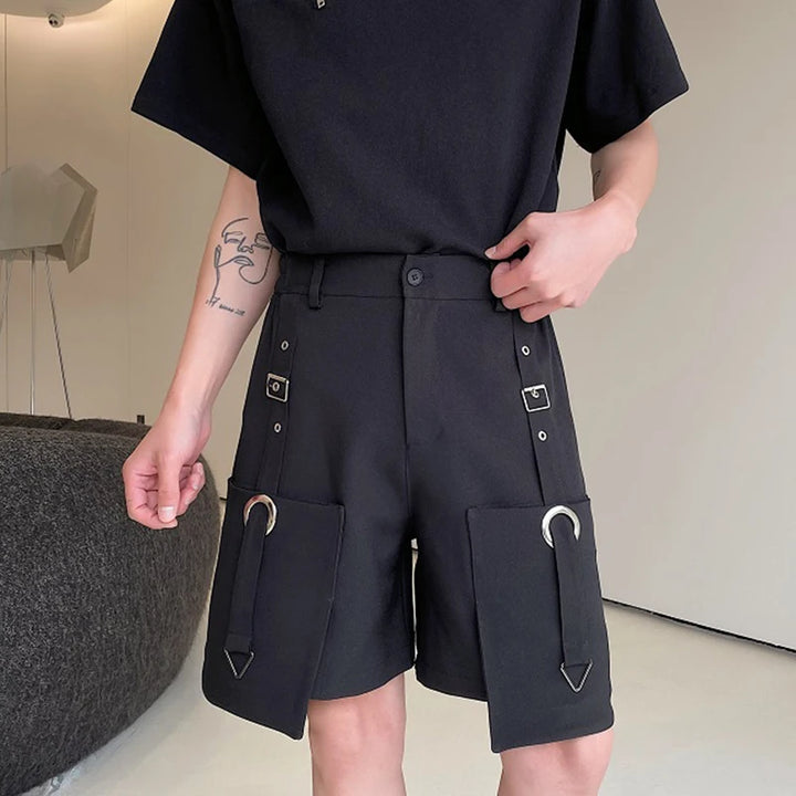 Dark Loose Cargo Shorts Dark Tiger