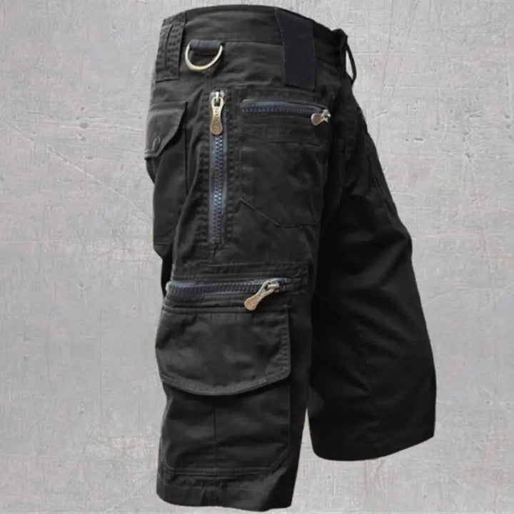 Techwear Straight Cargo Shorts Dark Tiger