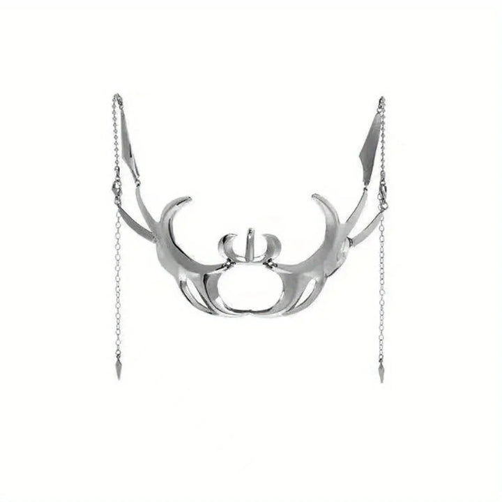 Y2K Gothic Metal Mask Dark Tiger