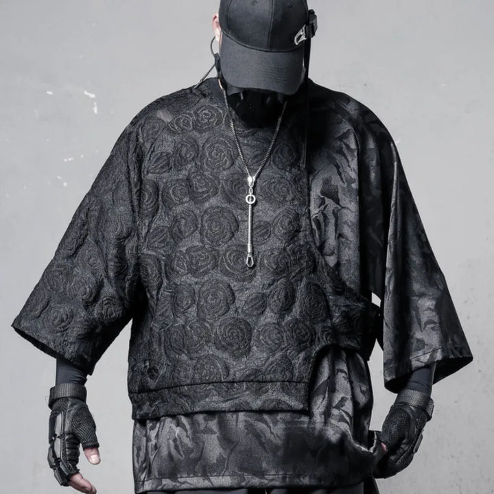 Dark Rose Loose Shirt Dark Tiger