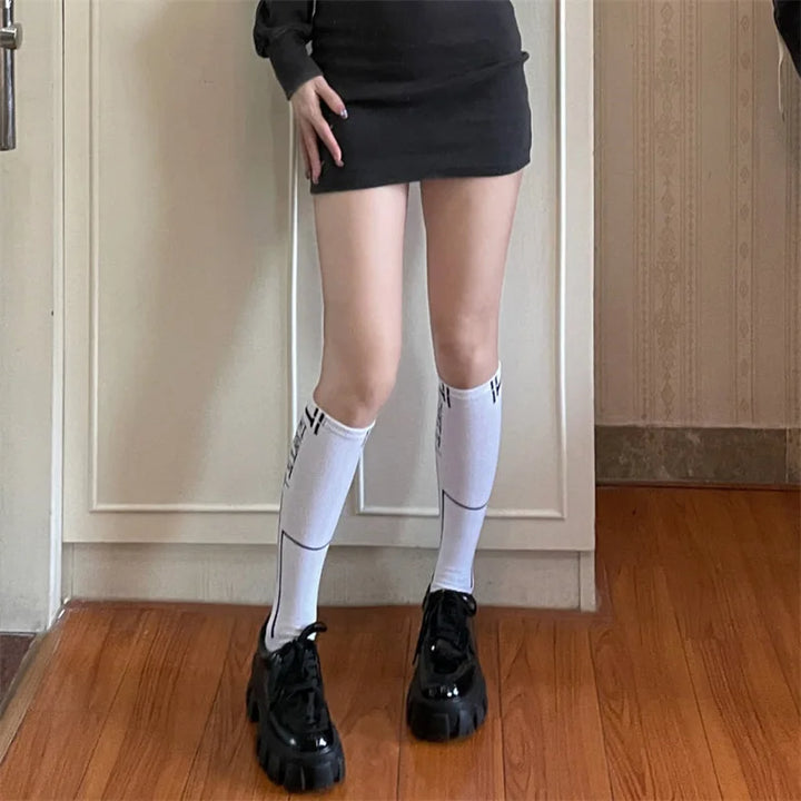 Cyberpunk Casual Tube Socks Dark Tiger