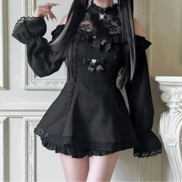 Gothic Lolita Short Dress Dark Tiger