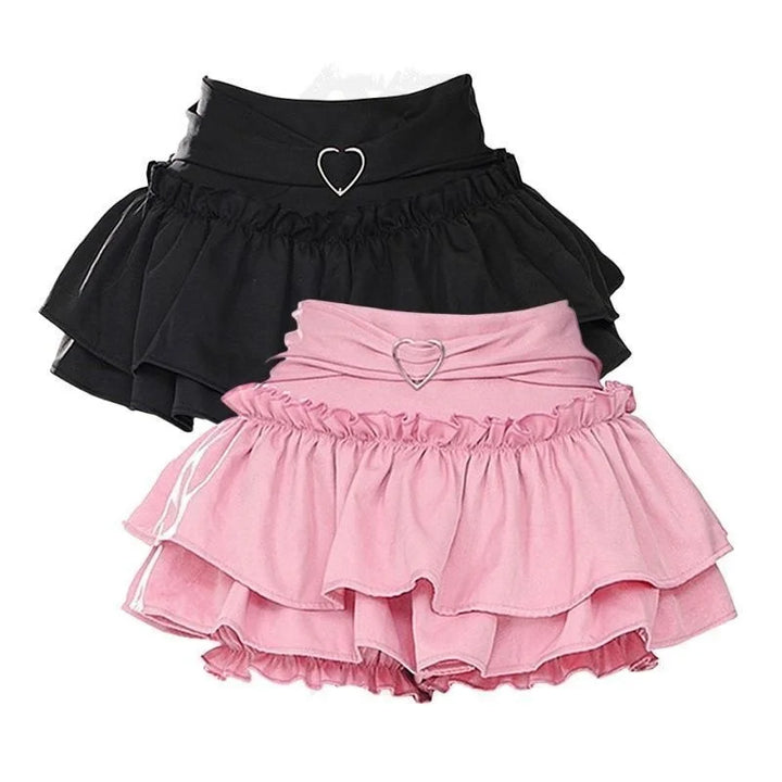 Pleated Lolita High Waist Mini Skirt Dark Tiger