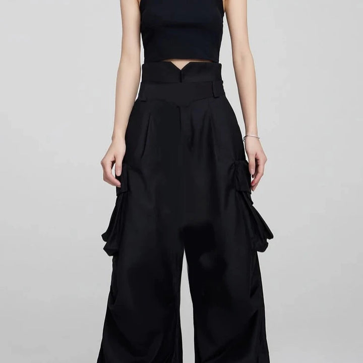 Y2K Casual Wide Pants Dark Tiger