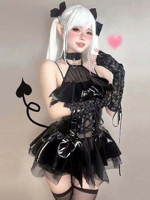 Gothic Short Cosplay Dress Dark Tiger